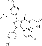 4-[[4,5-Bis(4-chlorophenyl)-4,5-dihydro-2-[4-methoxy-2-(1-methylethoxy)phenyl]-1H-imidazol-1-yl]carbonyl]-2-piperazinone